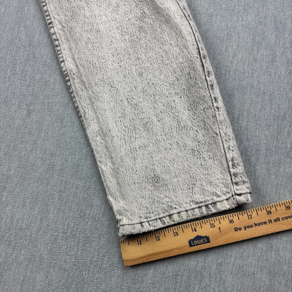 Vintage Levis 540 Jeans Mens 34x29 Fit 32x28 Gray Relaxed Acid Wash USA Made 80s
